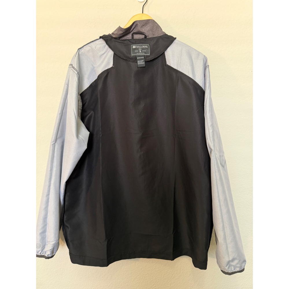 Holloway‎ PEAK Quarter Zip Pullover Jacket Gray Black Adult Large - Picture 17 of 17